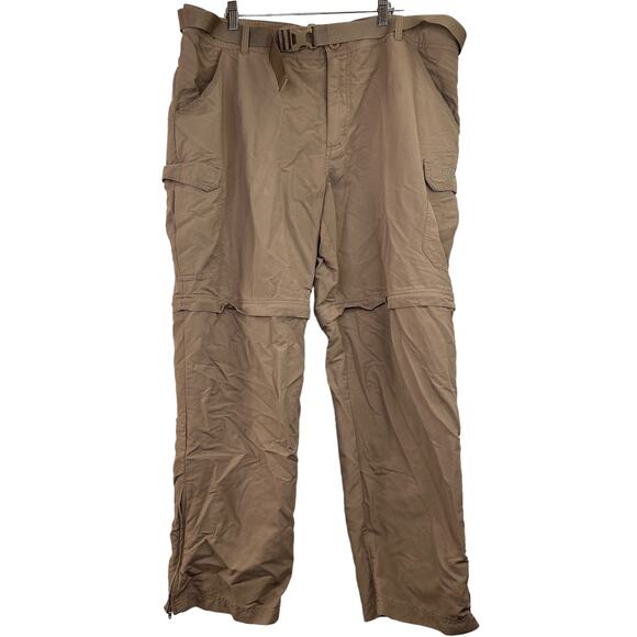 Cabela's Classic Fit Khaki Convertible Nylon Hiking Pants Size 40 - Picture 1 of 10
